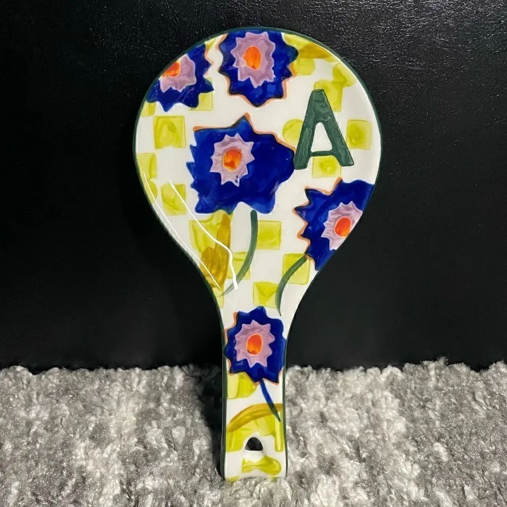 NWOB Anthropologie Monogram Spoon Rest - A
